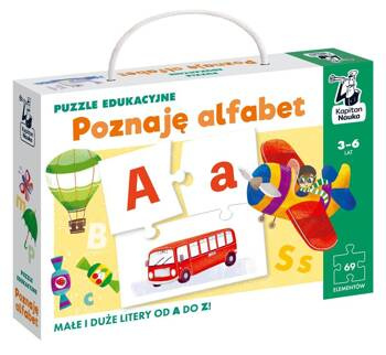 Kapitan nauka Puzzle edukacyjne Alfabet 3-6 lat, Zofia Traczyk