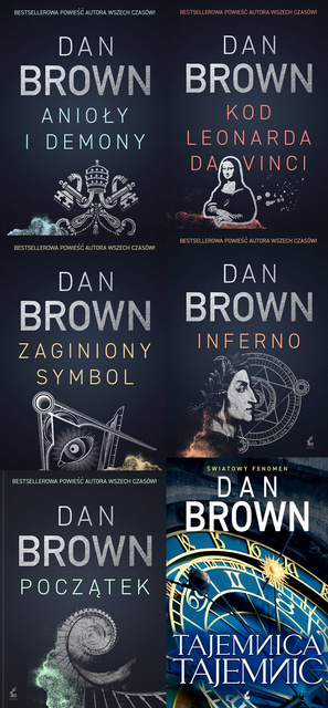 Cykl Robert Langdon. Tom 1-6, Dan Brown