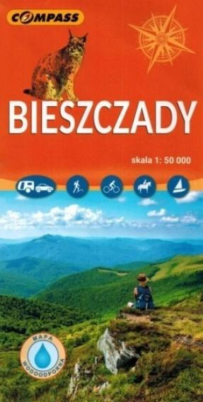 Mapa turystyczna - Bieszczady 1:50 000 lam, praca zbiorowa