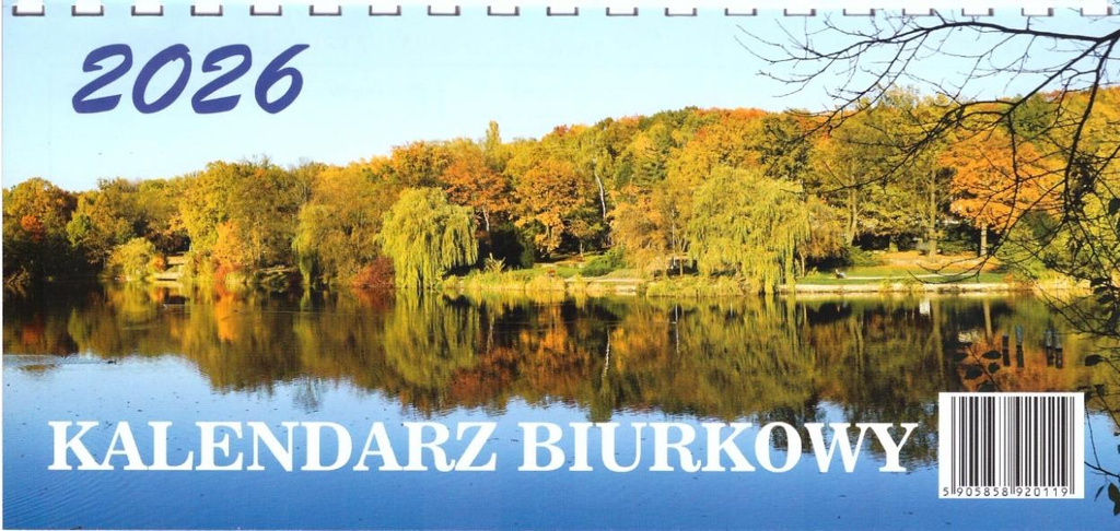 Kalendarz 2026 biurkowy poziomy