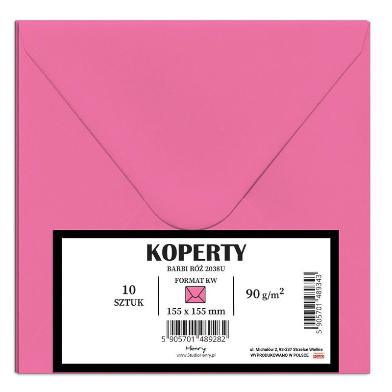 Koperty KW Barbi róż 10szt