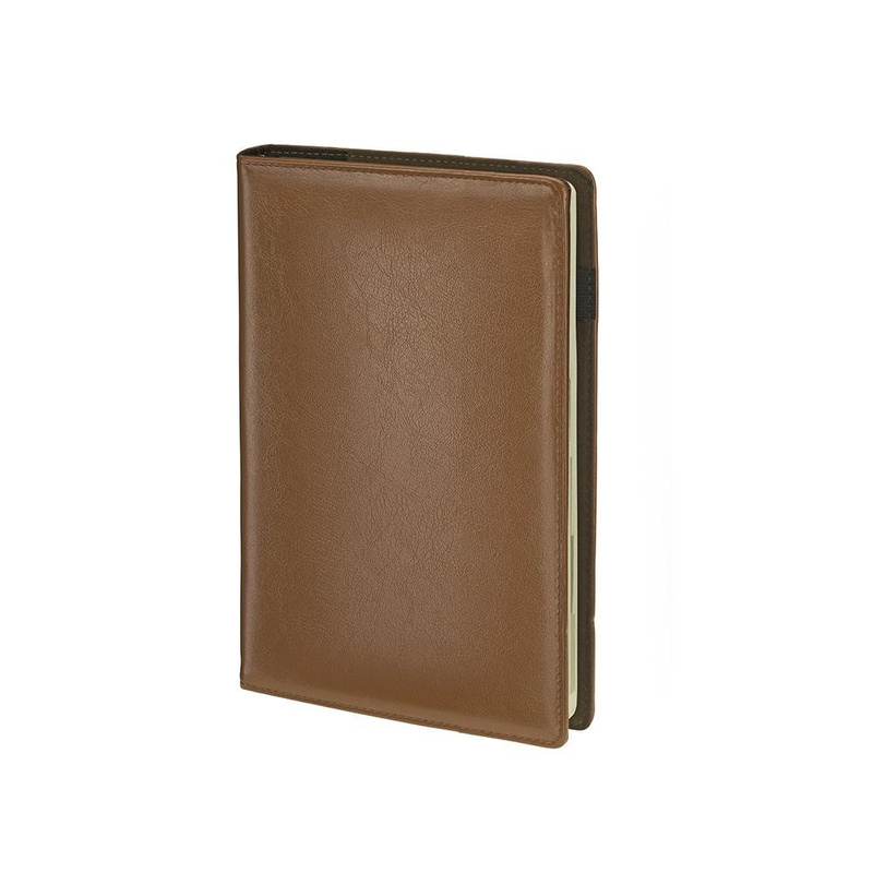 Kalendarz 2026 B6 wymienny wkład dzienny brązowy