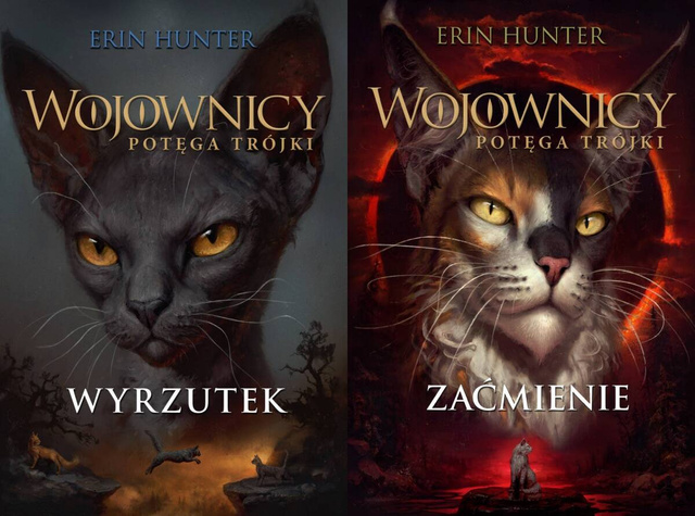 Wyrzutek + Zaćmienie. Wojownicy. Potęga Trójki. Tom 3-4, Erin Hunter