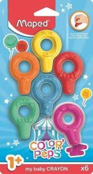 Kredki Baby Colorpeps Early Age blister 6szt