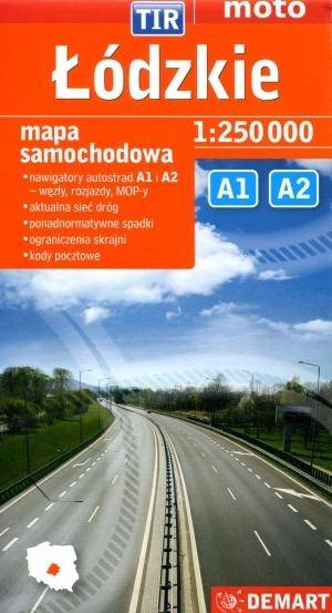 Łódzkie dla zawodowców. TIR. Mapa samochodowa - Praca zbiorowa