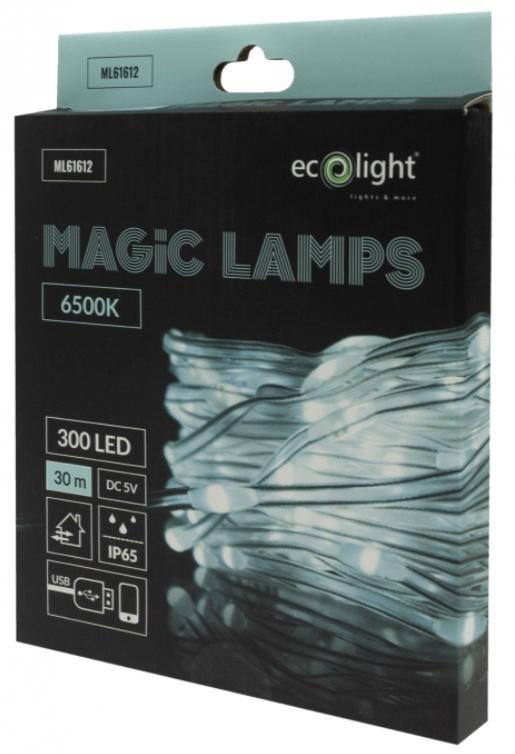 Magiczne lampki 300 led 6500K 30m DC5V