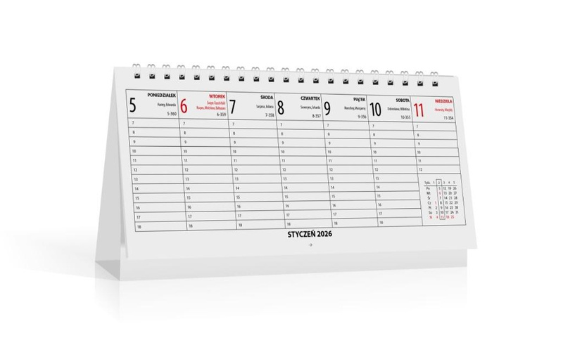Kalendarz 2026 biurkowy