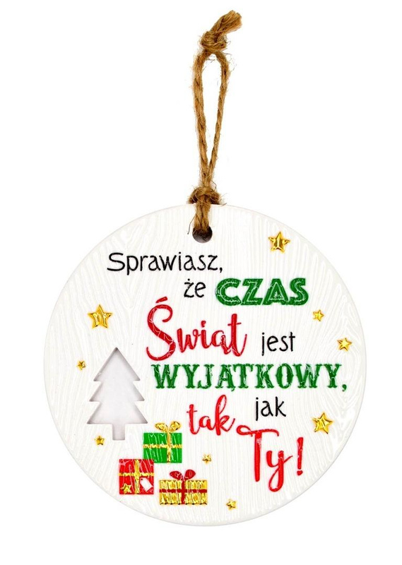 Zawieszka ceramiczna Boże Narodzenie
