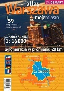 Atlas Warszawa+59 miejscowości podwarsz. plan mias