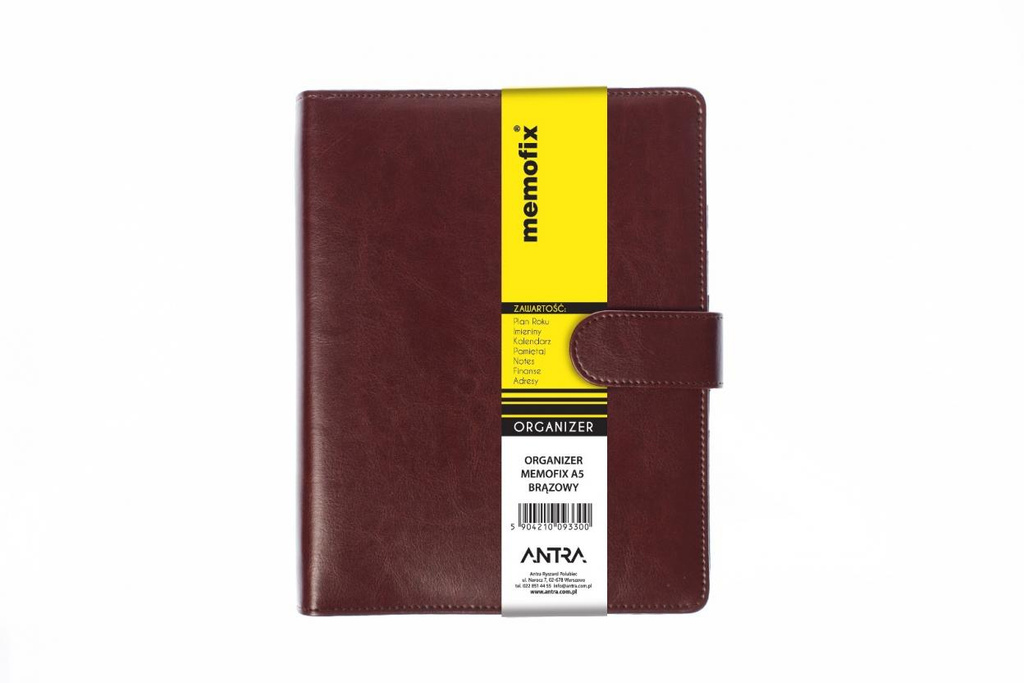 Organizer Memofix 2026 A5 brąz
