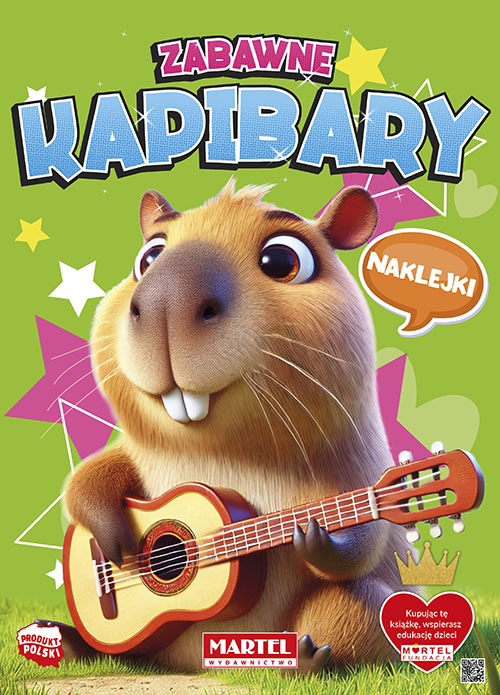 Zabawne kapibary. Kolorowanka z naklejkami, Katarzyna Salamon