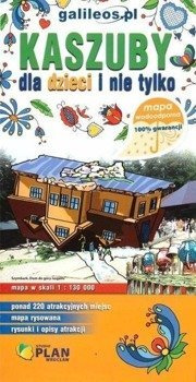 Mapa wodoodoprna - Kaszuby dla dzieci i nie tylko - praca zbiorowa