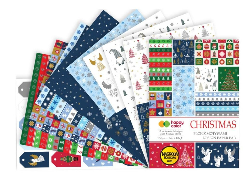 Blok christmas z efektami A4/10K HAPPY COLOR