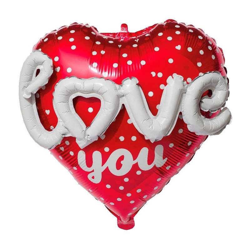 Balon foliowy Serce z napisem