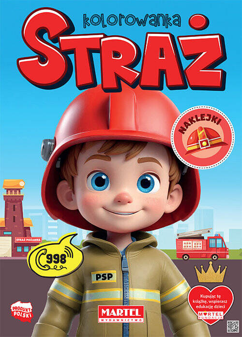 Kolorowanka Straż z naklejkami, Niemirska Agata