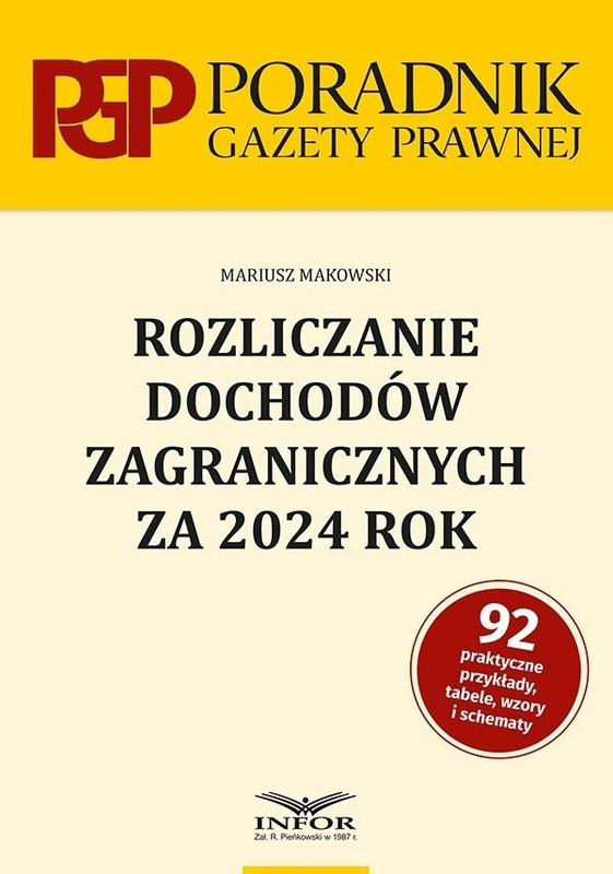 Rozliczanie dochodów zagranicznych za 2024r., Mariusz Makowski