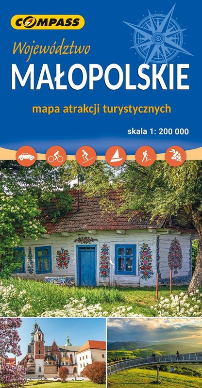 Mapa atrakcji turystycznych - Małopolskie, praca zbiorowa