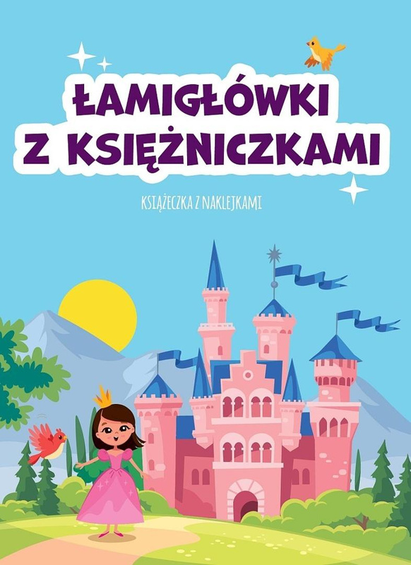 Łamigłówki z księżniczkami z naklejkami, praca zbiorowa
