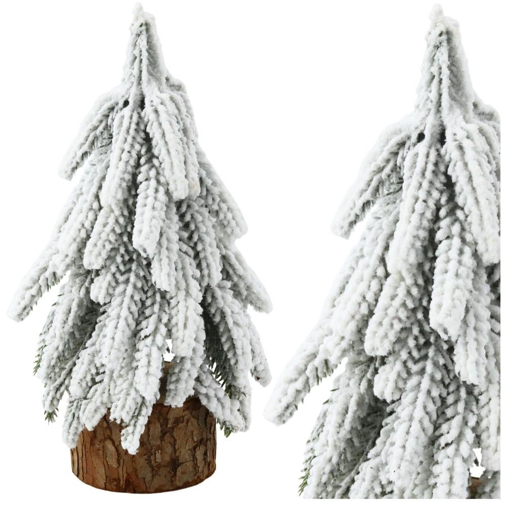 Choinka ozdobna na pniu 30x10cm