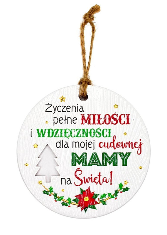 Zawieszka ceramiczna Boże Narodzenie