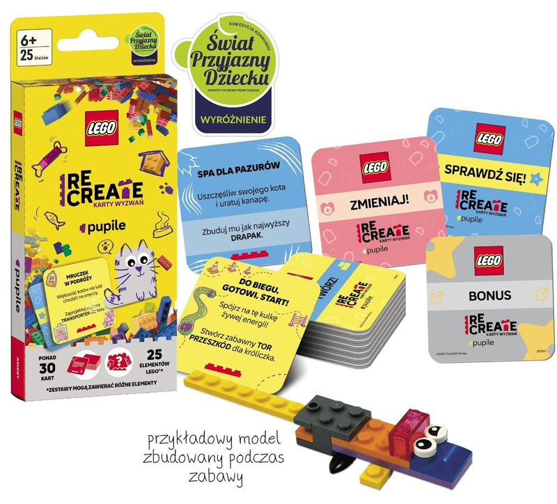 Lego Recreate. Karty wyzwań. Pupile, Ameet Studio