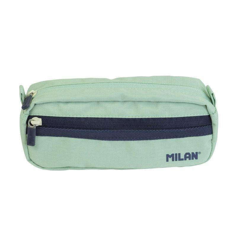 Piórnik prostokątny z 2 suwak. 1918 zielony MILAN