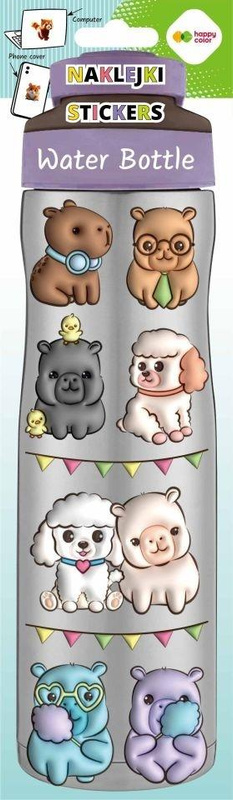 Naklejki Water Bottle Kapi Fun 83x286 HAPPY COLOR