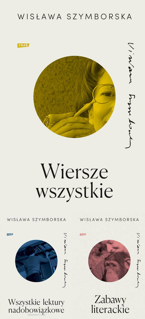 Wiersze wszystkie + Wszystkie lektury nadobowiązkowe + Zabawy literackie PAKIET 3, Wisława Szymborska