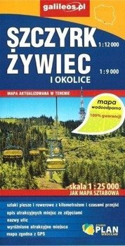 Mapa wodoodporna - Szczyrk, Żywiec i okolice - praca zbiorowa