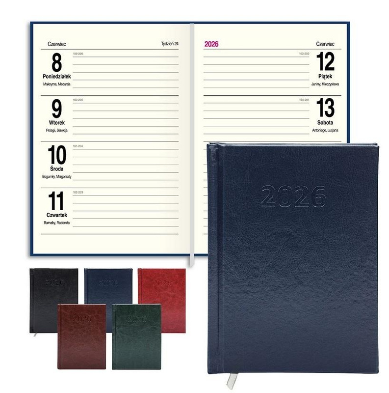 Kalendarz 2026 A6 Prestige tygodniowy