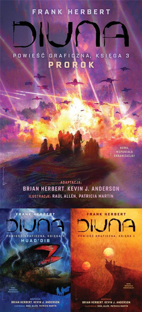 Diuna. Powieść graficzna. Księga 3 Prorok + Diuna. Powieść graficzna. Księga 2. Muad'Dib + Diuna. Powieść graficzna. Księga I, Frank Herbert