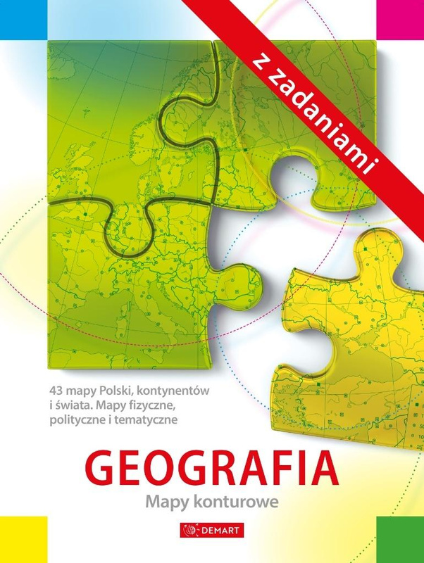 Geografia. Mapy konturowe z zadaniami, praca zbiorowa
