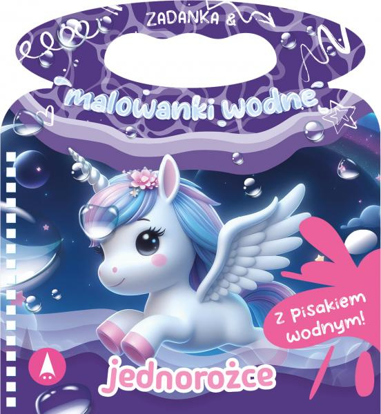 Zadanka i malowanki wodne. Jednorożce