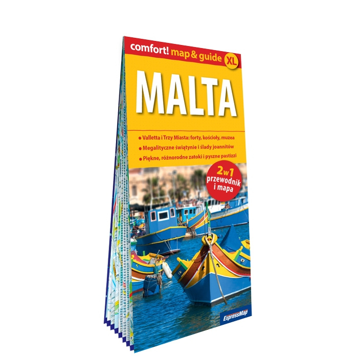 Malta laminowany map&guide XL 2w1 przewodnik i mapa, Opracowanie zbiorowe