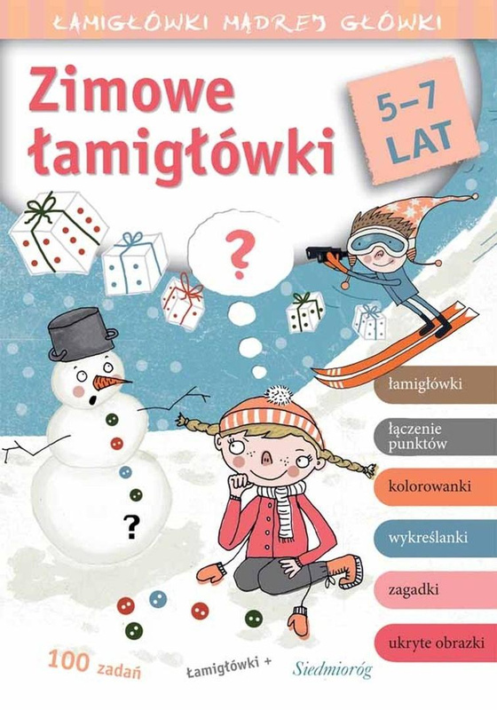 Zimowe łamigłówki. Łamigłówki mądrej główki, praca zbiorowa