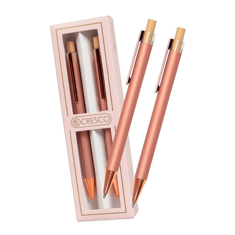 Długopis + ołówek Dyplomat różowy Gift Box