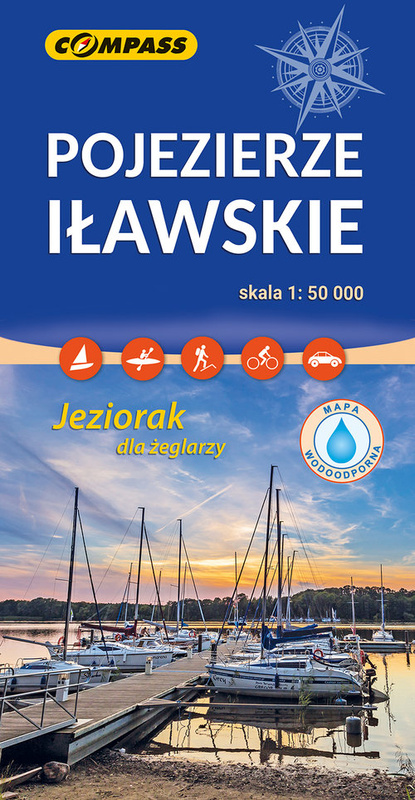 Pojezierze Iławskie mapa laminowana 1:50 000