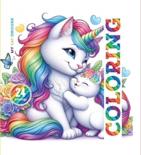 Kolorowanka 140x140 Kotorożka 24 obrazki