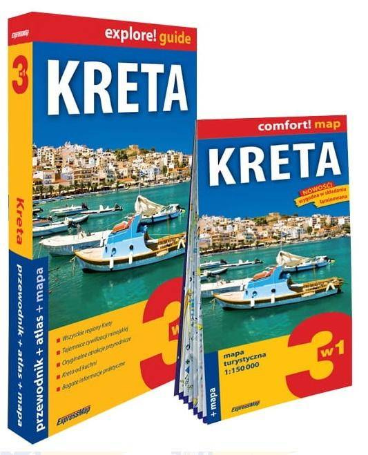 Kreta 3 w1: przewodnik + atlas + mapa - praca zbiorowa