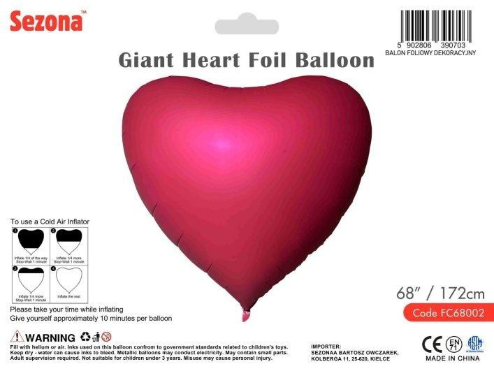 Balon Serce 172cm