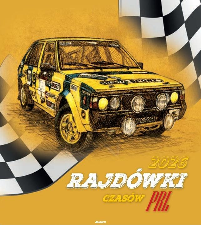 Kalendarz 2026 ścienny 32x32cm Motoryzacja PRL