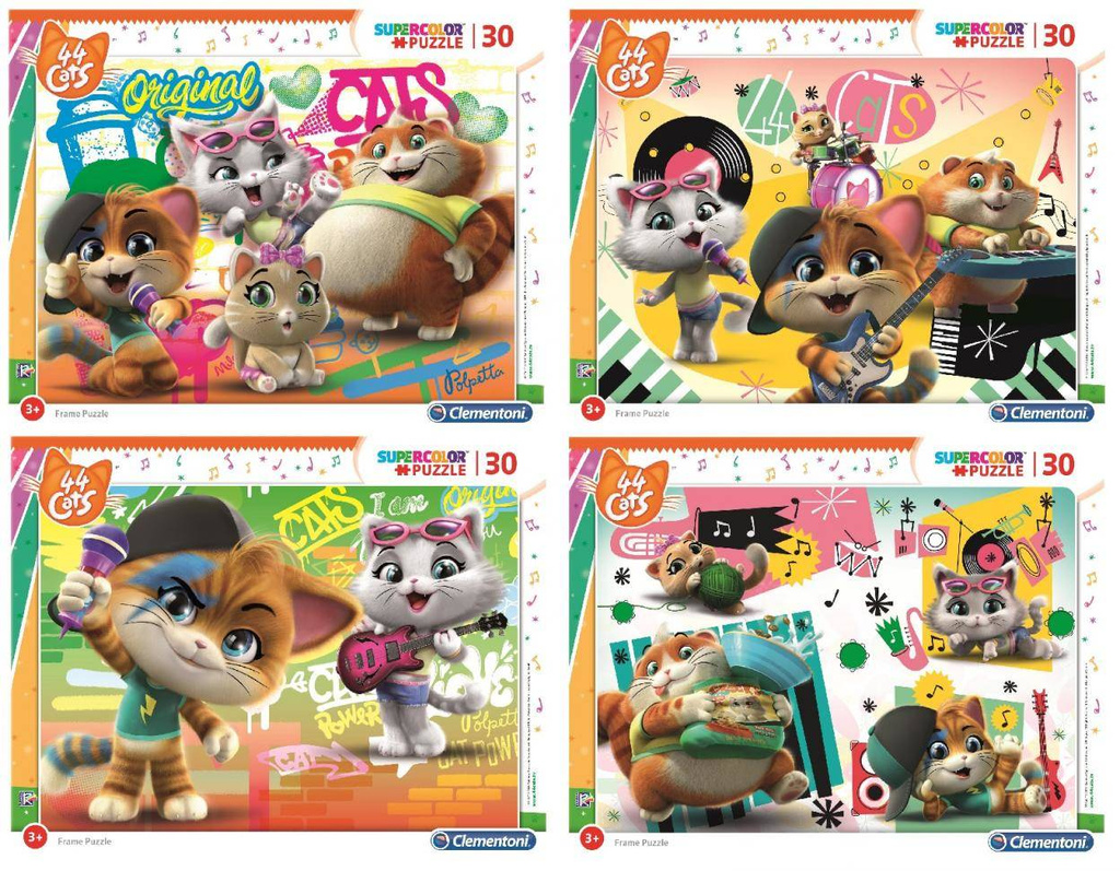 Puzzle ramkowe 30 Super Kolor 44 Cats