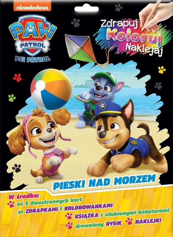Psi Patrol. Zdrapuj, koloruj, naklejaj, praca zbiorowa