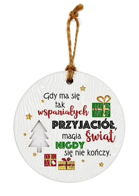Zawieszka ceramiczna Boże Narodzenie