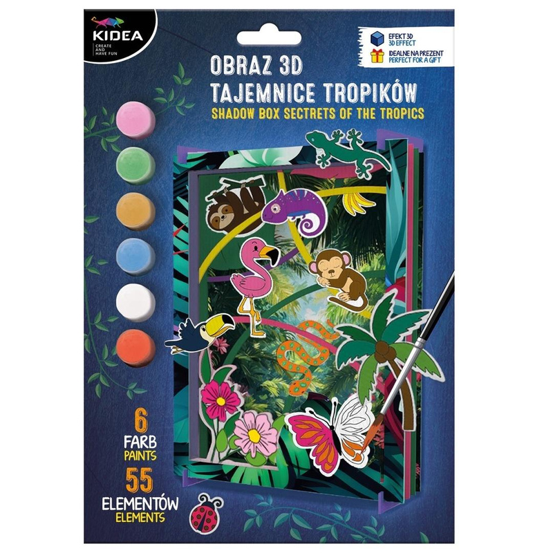 Obraz 3D tajemnice tropików KIDEA