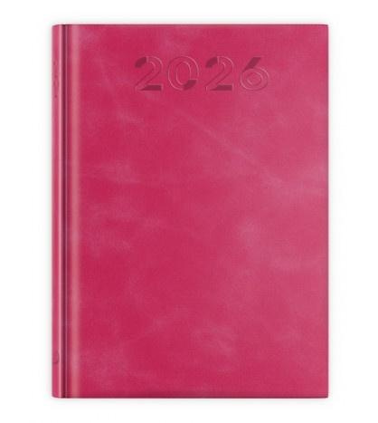 Terminarz 2026 B6 print malinowy