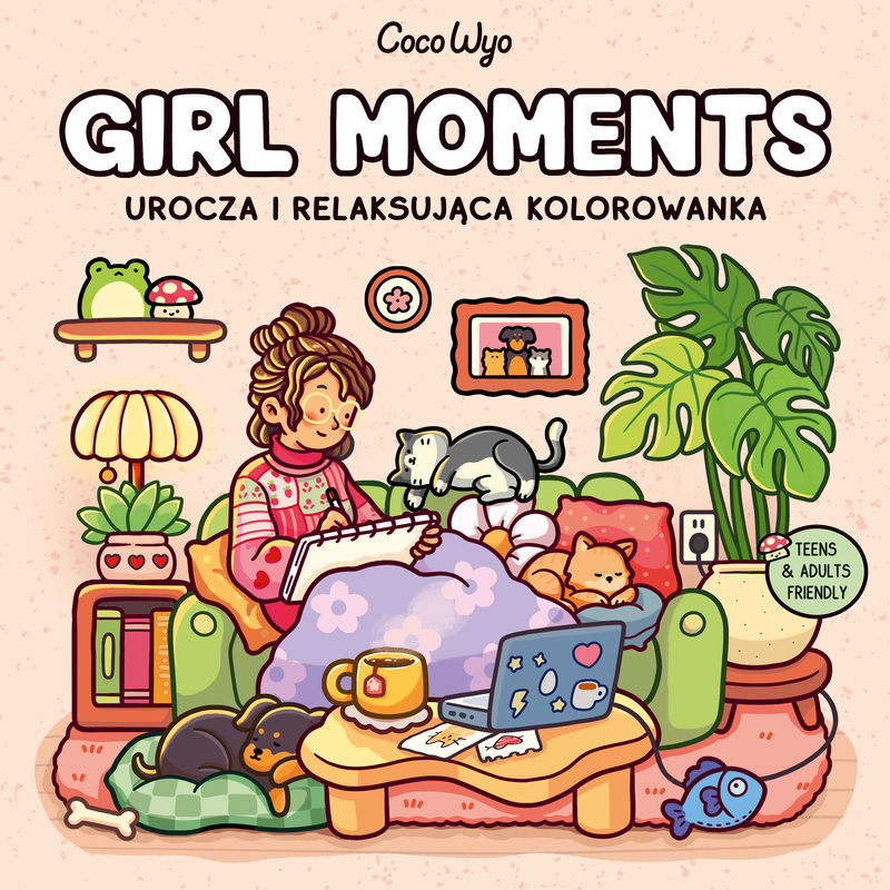 Girl Moments. Urocza i relaksująca kolorowanka, Coco Wyo
