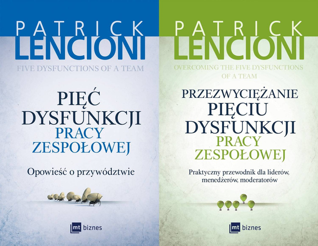 Przezwyciężanie + Pięć dysfunkcji pracy zespołowej, Patrick Lencioni