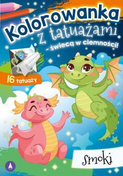 Kolorowanka z tatuażami – świecą w ciemności! Smoki
