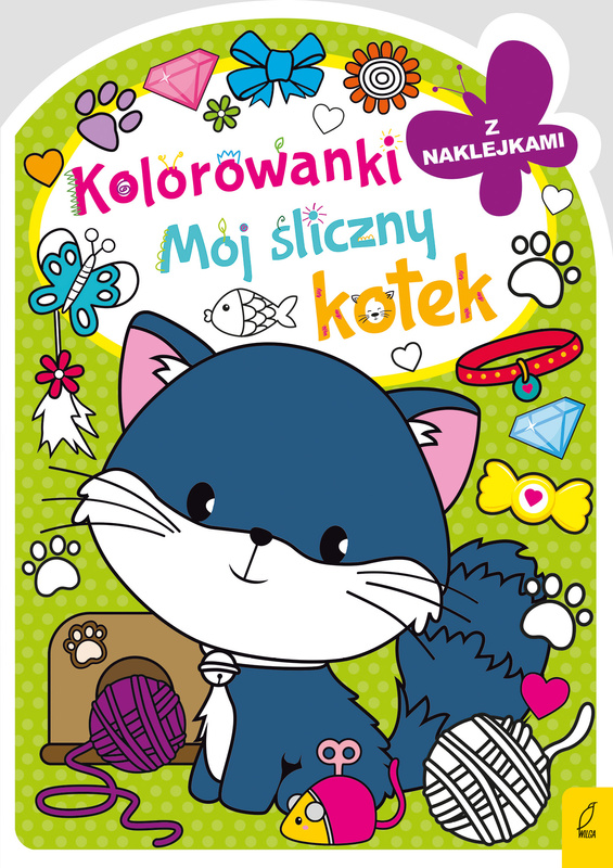 Kolorowanka z wykrojnikiem. Mój śliczny kotek,